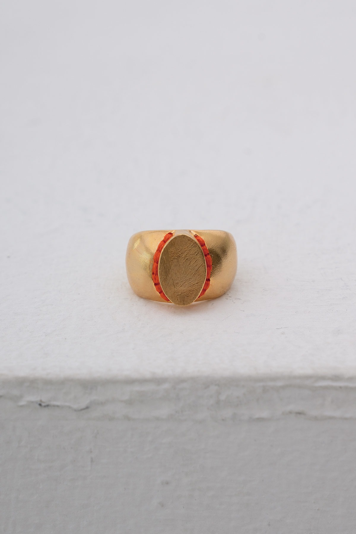 OVAL SIGNET RING [GOLD]