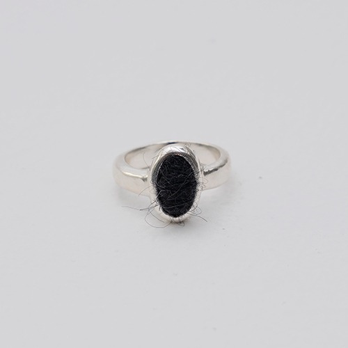 Black oval ring