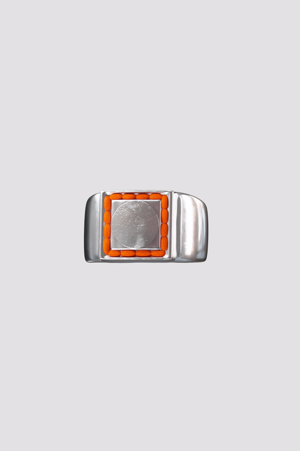 SQUARE SIGNET RING [SILVER]