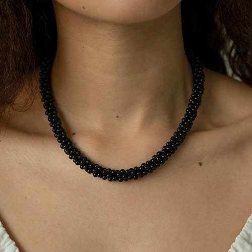 Black onyx necklace [한정수량]