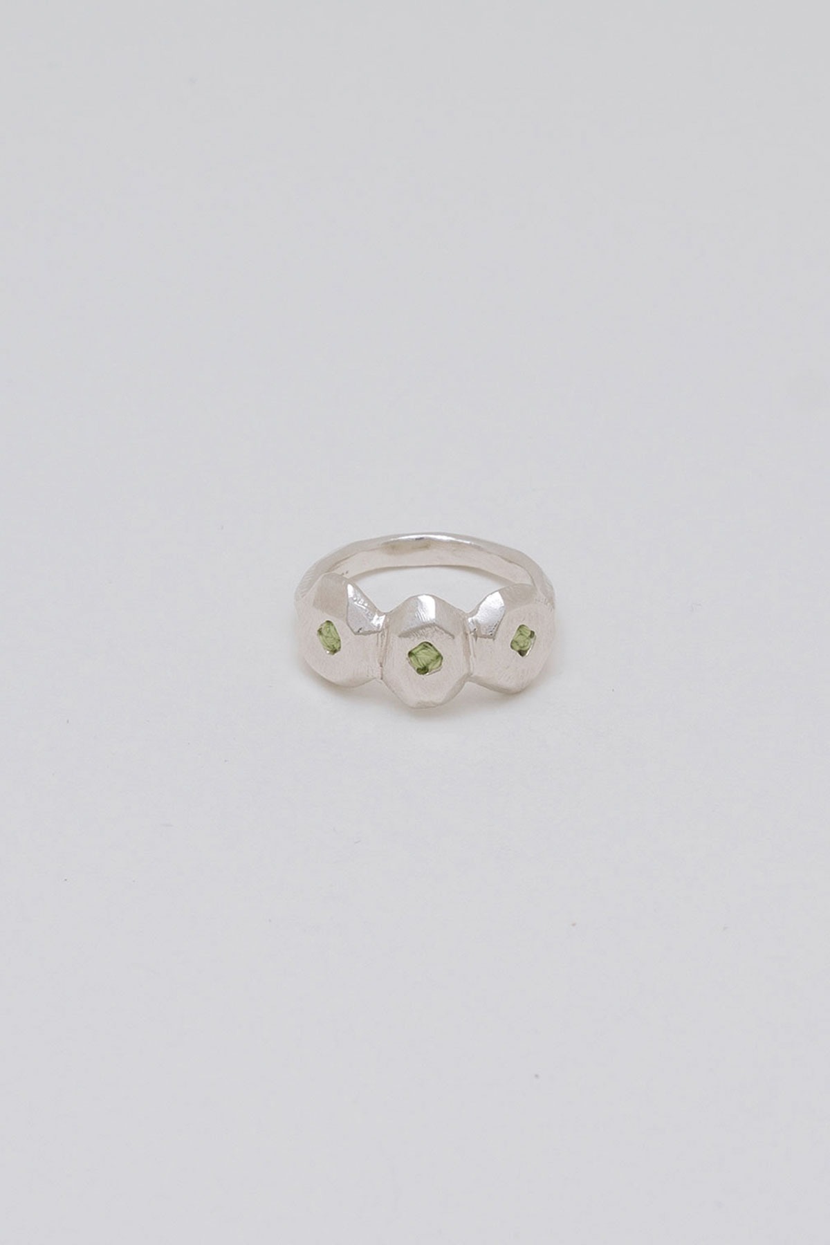 3 PEBBLE RING [SILVER]